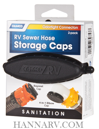 Camco 39753 RV Sewer Hose Storage Caps